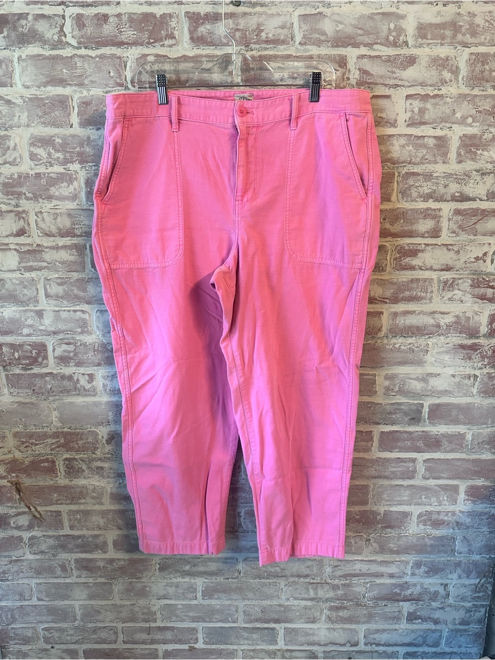 J. Crew Pink Women's Cotton Trousers